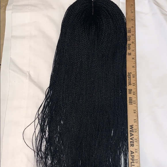 Hand twisted braids full lace wig main image 11